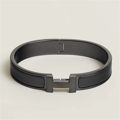 mens hook bracelet hermes|Hermes hh so black bracelets.